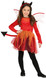 Girls Firey Devil Fancy Dress Costume