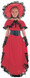 Girls Scarlet Saloon Girl Fancy Dress Costume