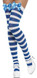 Ladies Blue/White Striped Stockings