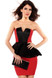 Ladies Red and Black Peplum Dress