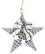Large Oversized Grey Wicker Star Christmas Decoration