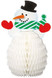 Christmas Snowman Honeycomb Decorations