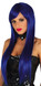 Ladies Extra Long Straight Dark Blue Wig