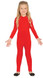 Child's Red Bodysuit Fancy Dress Costume