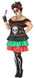 Ladies Mexican Skeleton Fancy Dress Costume