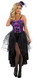 Ladies Purple Burlesque Fancy Dress Costume