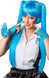 Ladies Long Blue Pigtails Wig