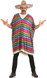 Mens Mexican Poncho Fancy Dress Costume