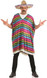 Mens Mexican Poncho Fancy Dress Costume