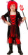 Girls Hooded Devil Witch Fancy Dress Costume