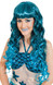 Ladies Long Turquoise Mermaid Wig
