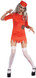 Ladies Zombie Prisoner Fancy Dress Costume