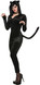 Ladies Black Cat-Suit Fancy Dress Costume