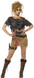 Ladies Deluxe Zombie Hunter Fancy Dress Costume