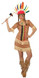 Ladies Native American Squaw Fancy Dress Costume