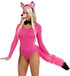 Adults Pink Fox Fancy Dress Accessory Kit