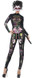 Ladies Sugar Skull Cat Fancy Dress Costume