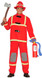 Mens Red Fireman Fancy Dress Costume