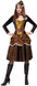 Ladies Steampunk Fancy Dress Costume