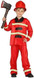 Childs Fireman Costume with Suit and Hat