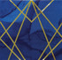 Blue and Gold Foil Stamped Luncheon Napkins, 13"-16 Pcs, Paper, Navy