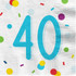 40th Birthday Confetti Party Napkins