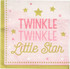 Party Pink Twinkle Little Star 2-Ply Lunch Napkins-16 Pcs, Tissue, Multicolor
