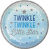 Blue Twinkle Little Star Paper Dinner Plates - 8 Pcs