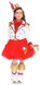 Girls Red Majorette