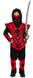 Boys Black/Red Ninja Fancy Dress Costume