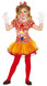 Girls Red Spotty Clown Costume