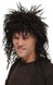 Adult Black 1980s Rocker Wig