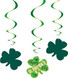 Hanging Argyle St. Patrick's Day Decorations, Pack of 3