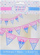 Gender Reveal Girl or Boy Pennant Banner and Ribbon - 4.57 m