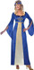 Adults Medieval Maiden In Blue Fancy Dress Costume