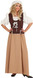 Ladies Brown Peasant Costume