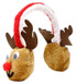 Reindeer Fluffy Ear Muffs Accessory One Size