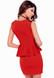 Red Studded Peplum Dress