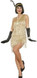 Ladies Gold Flapper