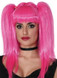 Ladies Pink Pigtails Wig