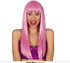 Ladies Pink Fringed Wig