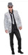 Mens Silver Sequinned Jacket