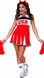 Cheerleader Fancy Dress Costume Adult Women