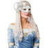 WHITE AND SILVER LADY MASK