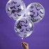 5 Bat Confetti Filled Balloons