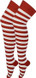 Ladies Striped Over the Knee Socks