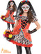 Girls Sugar Skull Senorita Day of the Dead Fancy Dress