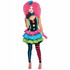 Girls Neon Clown Costume