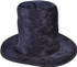 Top Hat Childs Black Velvet, Unisex, One Size