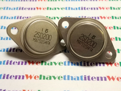 2SD200 / TRANSISTOR / TO3 / 2 PIECES (qzty)